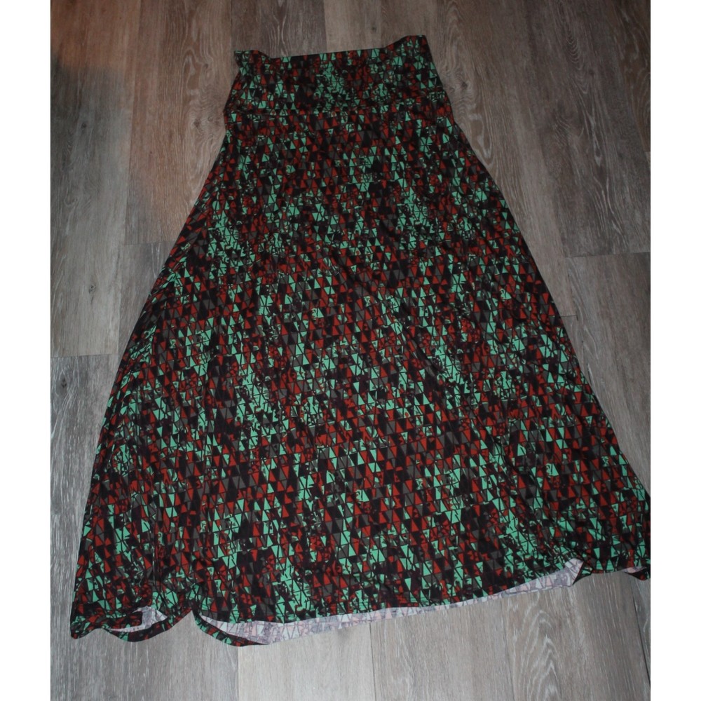 LulaRoe Size Medium Maxi Dress Geometric Design Flaired - Picture 5 of 5